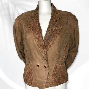 Vintage North Pole Brown Suede Jacket